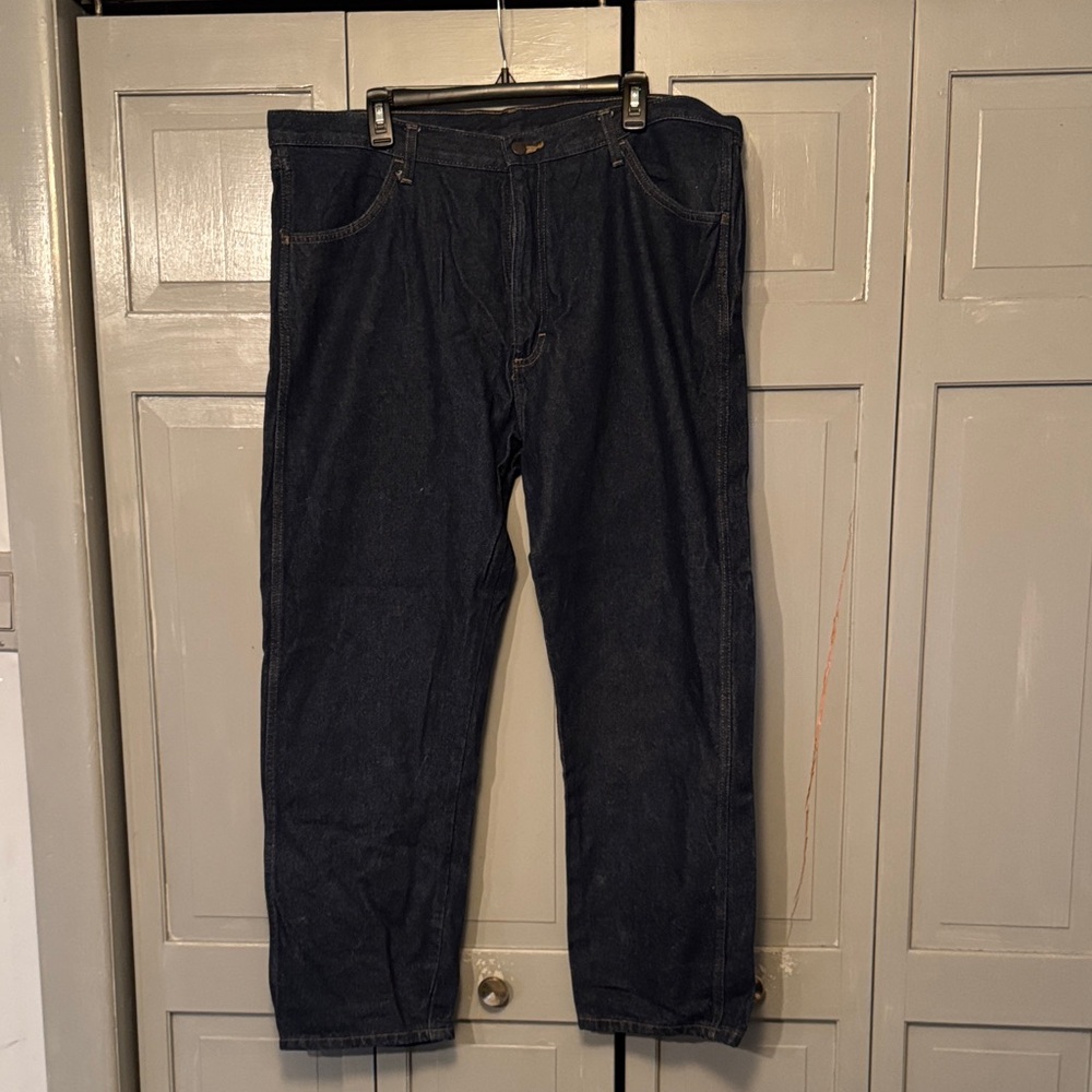 Rustler Men's Dark Blue Jeans